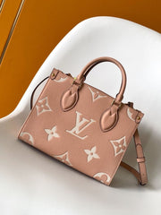 (Pre-Order) Louis Vuitton OnTheGo PM – Pink with Cream Monogram (Replica)