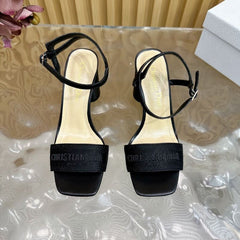 (Pre-Order) Christian Dior-Inspired Block Heel Sandals (Replica)
