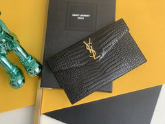 (Pre-Order) YSL Croc Embossed Clutch (Replica)