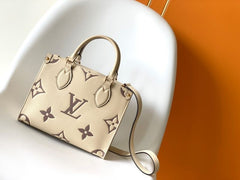 (Pre-Order) Louis Vuitton OnTheGo PM – Beige/Coffee Monogram (Replica)