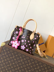 (Pre-Order) Louis Vuitton Onthego PM – Cherry Blossom Monogram (Replica)