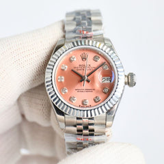(Pre-Order) Rolex Datejust 28mm – Salmon Pink Diamond Dial (Replica)