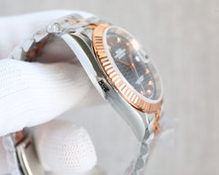 (Pre-Order) Rolex Datejust 36mm – Two-Tone Rose Gold Jubilee Bracelet (Wavy Dials) (Replica)