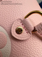 (Pre-Order) Louis Vuitton Neverfull MM – Baby Pink Empreinte Leather (Replica)