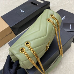 (Pre-Order) YSL LouLou Chain Shoulder Bag – 25CM (Replica)