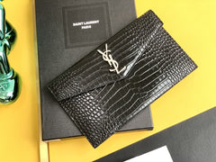 (Pre-Order) YSL Croc Embossed Clutch (Replica)