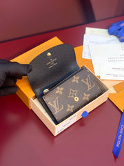 (Pre-Order) Louis Vuitton Monogram Coin & Card Mini Wallet (Beige Flap) (Replica)