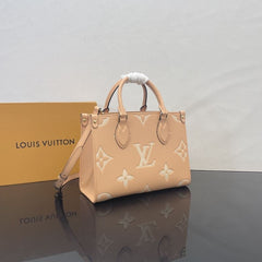 (Pre-Order) Louis Vuitton OnTheGo PM – Cream Beige Monogram (Replica)