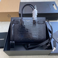 (Pre-Order) Saint Laurent Sac De Jour – Crocodile-Embossed (Small) (Replica)