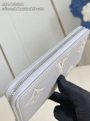 (Pre-Order) Louis Vuitton Grey Monogram Zippy Wallet (Replica)