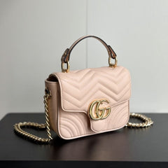 (Pre-Order) Gucci GG MARMONT MINI TOP HANDLE BAG (Replica)