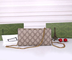 (Pre-Order) Gucci GG Supreme Canvas Chain Wallet (Replica)