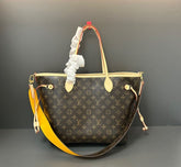 (Pre-Order) Louis Vuitton Neverfull MM with Red Strap (Replica)