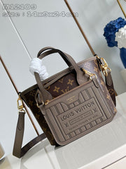 (Pre-Order) Louis Vuitton Neverfull 24 Bandoulière Inside-Out – Monogram Canvas & Leather Combo (Replica)