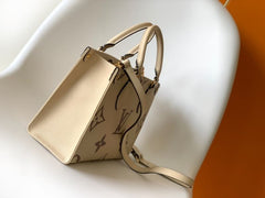 (Pre-Order) Louis Vuitton OnTheGo PM – Beige/Coffee Monogram (Replica)