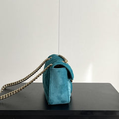 (Pre-Order) Gucci GG MARMONT VELVET SMALL SHOULDER BAG (Replica)