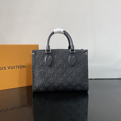 (Pre-Order) Louis Vuitton OnTheGo PM – Black Monogram Empreinte Leather (Replica)