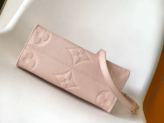 (Pre-Order) Louis Vuitton OnTheGo PM – Light Pink Monogram Empreinte Leather (Replica)