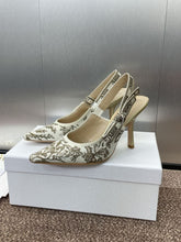 (Pre-Order) Christian Dior-Inspired Embroidered Slingback Heels (Replica)