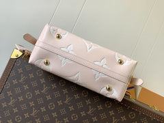 (Pre-Order) Louis Vuitton CarryAll PM – Light Pink Monogram Empreinte Leather (Replica)