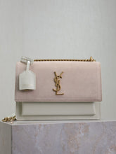 (Pre-Order) YSL White Matte Gold Buckle Sunset Bag (Replica)