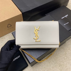 (Pre-Order) YSL Kate Chain Bag – White (20CM) (Replica)