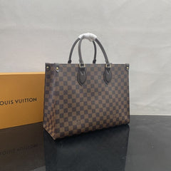 (Pre-Order) Louis Vuitton OnTheGo MM – Damier Ebene (Replica)
