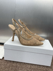 (Pre-Order) Christian Dior-Inspired Mesh Slingback Heels (Replica)