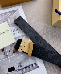(Pre-Order) Louis Vuitton Damier Graphite LV Initiales Belt (Replica)