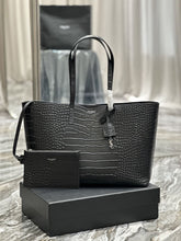 (Pre-Order) YSL Black Croc Embossed Tote Bag (Replica)