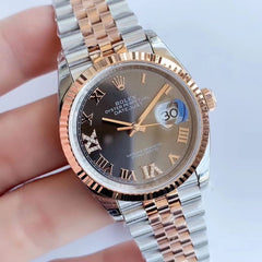 (Pre-Order) Rolex Datejust 36mm – Roman Numeral Dial with Diamond Accents (Replica)