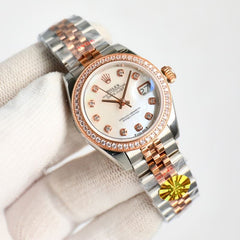(Pre-Order) Rolex Datejust 28mm – Two-Tone Jubilee Bracelet with Diamond Markers (Replica)