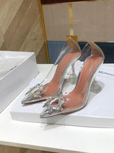 (Pre-Order) Amina Muaddi BEGUM GLASS SLING TRANSPARENT PVC (Replica)