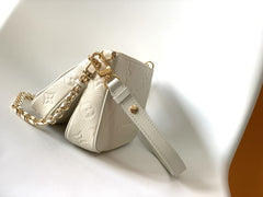 (Pre-Order) Louis Vuitton Multi Pochette Accessoires – Empreinte Leather (Cream) (Replica)