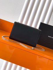 (Pre-Order) YSL Kate Small – Black Smooth Leather (Replica)