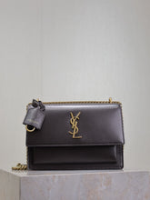 (Pre-Order) YSL Sunset Classic Coffee Bag With Gold Buckle 22cm (Replica)