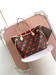 (Pre-Order) Louis Vuitton Neverfull MM - Monogram Cherry Print (Replica)