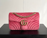 (Pre-Order) Gucci GG MARMONT VELVET MEDIUM SHOULDER BAG (Replica)