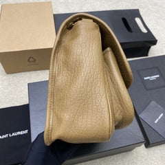 (Pre-Order) YSL Solferino Flap Bag – Beige Pebbled Leather (Replica)