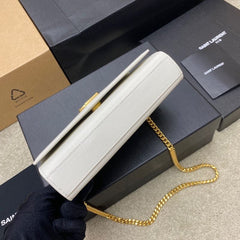 (Pre-Order) YSL Kate Chain Bag – White (20CM) (Replica)