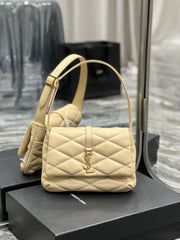 (Pre-Order) YSL Quilted Manhattan Baguette Bag – Gold Logo (Replica)