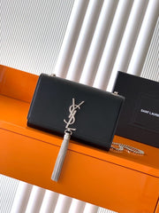 (Pre-Order) YSL Kate Small – Black Smooth Leather (Replica)