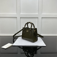 (Pre-Order) GUCCI Special Edition Forest Green Leather
Cabinet Bag (Replica)
