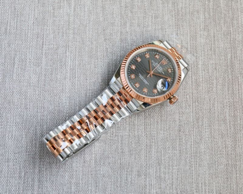 (Pre-Order) Rolex Datejust 36mm – Two-Tone Rose Gold Jubilee Bracelet (Wavy Dials) (Replica)