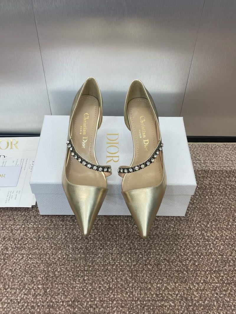 (Pre-Order) Christian Dior-Inspired Rhinestone Strap Heels (Replica)