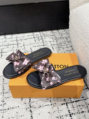 (Pre-Order) Louis Vuitton Takashi Murakami Spring Summer Bow Sandals (Replica)