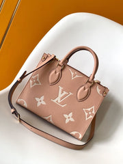 (Pre-Order) Louis Vuitton OnTheGo PM – Pink with Cream Monogram (Replica)