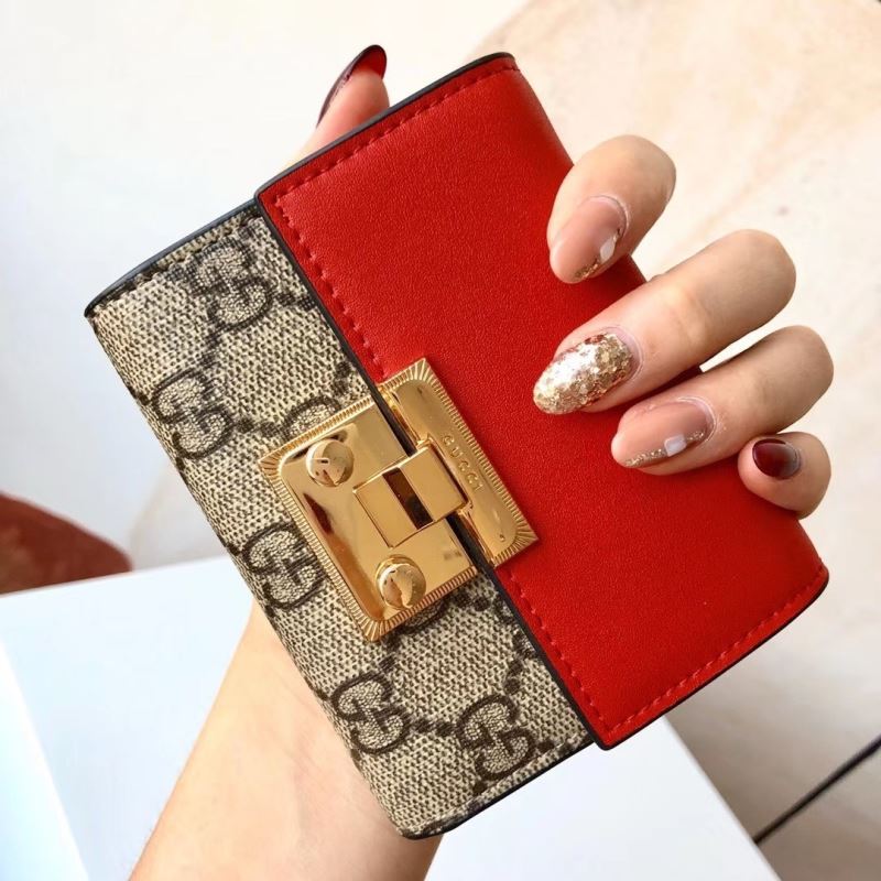 (Pre-Order) Gucci GG Monogram Clasp Wallet (Replica)