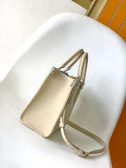 (Pre-Order) Louis Vuitton OnTheGo PM – Beige with Blue Monogram (Replica)