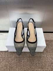 (Pre-Order) Christian Dior-Inspired Mesh Slingback Heels (Replica)